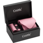 Set cravate personnalisé crisma Roserose