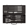 Set de 12 pcs pour barbecue en coffret aluminium Au choixargenté