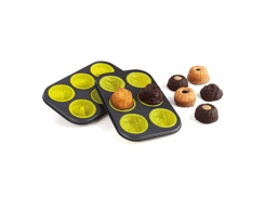 Set de 2 moules à 6 mini cakes et brioches