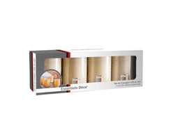 Set de 4 bougies en parafine