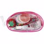 Set de couture dans un étui transparent zippé. Roserose