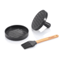 Set hamburger pour barbecue NoirNoir