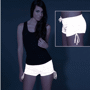 Short fluorescent femme loca Blancblanc