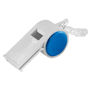 Sifflet à roulette sport avec cordelette Blancblanc/bleu