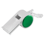 Sifflet à roulette sport avec cordelette Blancblanc/vert