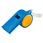 Sifflet à roulette sport avec cordelette Bleubleu/orange