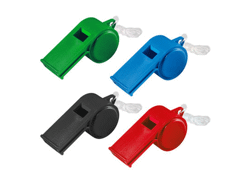 Sifflet à roulette sport avec cordelette