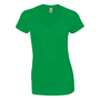 Soft style ladie's v-neck t-shirt t-shirt femme co Au choixIrish Green