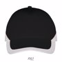 Casquette 6 panneaux Booster NoirNoir / Blanc