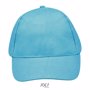 Casquette 5 panneaux buzz BleuBleu atoll