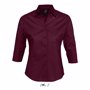 Chemise trois quart femme RougeBordeaux moyen
