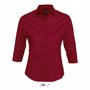 Chemise trois quart femme RougeRouge cardinal