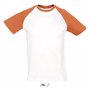 Tee-shirt sol's funky OrangeBlanc / Orange