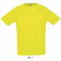 Tee-shirt sol's sporty JauneJaune fluo