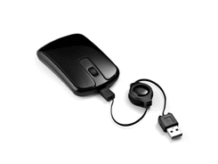 Souris optique / noir mat