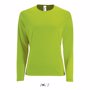 Tee-shirt sol's sporty lsl women VertVert fluo