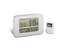 Station météo avec horloge radio-commandée reflect