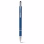 Stylo à bille aluminium stylet tactile BleuBleu royal