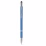 Stylo à bille aluminium stylet tactile BleuBleu clair