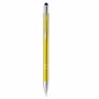 Stylo à bille aluminium stylet tactile JauneJaune