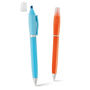Stylo à bille et marqueur fluorescent glow Orangeorange