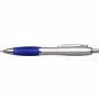 Stylo bille cardiff avec embase en gomme Bleubleu