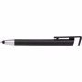 Stylo bille en ABS muni d'un support pour smartpho Noirnoir