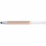 Stylo bille en bamboo et plastique Blancblanc