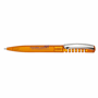 Stylo-bille new spring clear avec clip metal Orangeorange