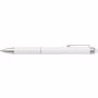 Stylo bille twist en aluminium. Blancblanc