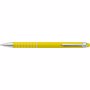 Stylo bille twist en aluminium. Jaunejaune