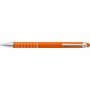 Stylo bille twist en aluminium. Orangeorange