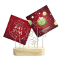 Support de cartes de noël Au choixbois