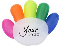 Surligneur en plastique 5 couleurs.