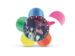 Surligneur fleur publicitaire