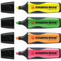 Surligneur stabilo boss executive Roserose