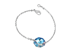 Swarovski - bracelet argente octogone aurore borea