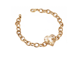 Swarovski - bracelet coeur ajoure 17 mm golden sha