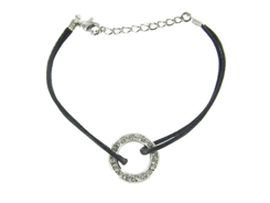 Swarovski - bracelet pendentif corde