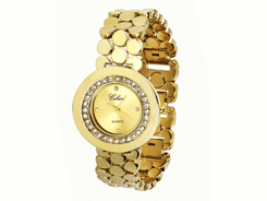 Swarovski - montre femme doree l&r made with swaro