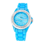 Swarovski - montre silicone swarovsi elements blan Bleubleu