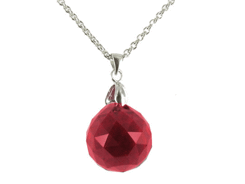 Swarovski - pendentif boule bordeaux