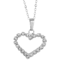Swarovski - pendentif coeur ajouré Au choixargenté