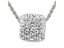 Swarovski - pendentif cylindre pave elements