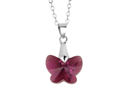 Swarovski - pendentif papillon rubis