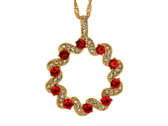 Swarovski - pendentif rosace