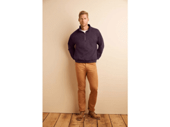 Sweat-shirt adulte vintage col officier