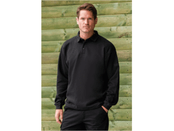 Sweat-shirt polo workwear sweat-shirt col polo