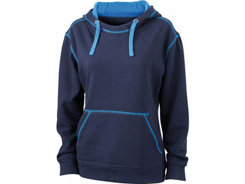 Sweat-shirt publicitaire uni à capuche femme