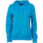 Sweat-shirt uni à capuche femme Au choixturquoise